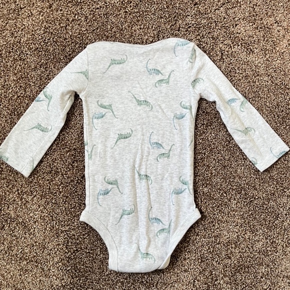 Carter's 3-Piece 18-Month Dinosaur Bundle: 1 Sweatshirt and 2 Onesies - Picture 7 of 7